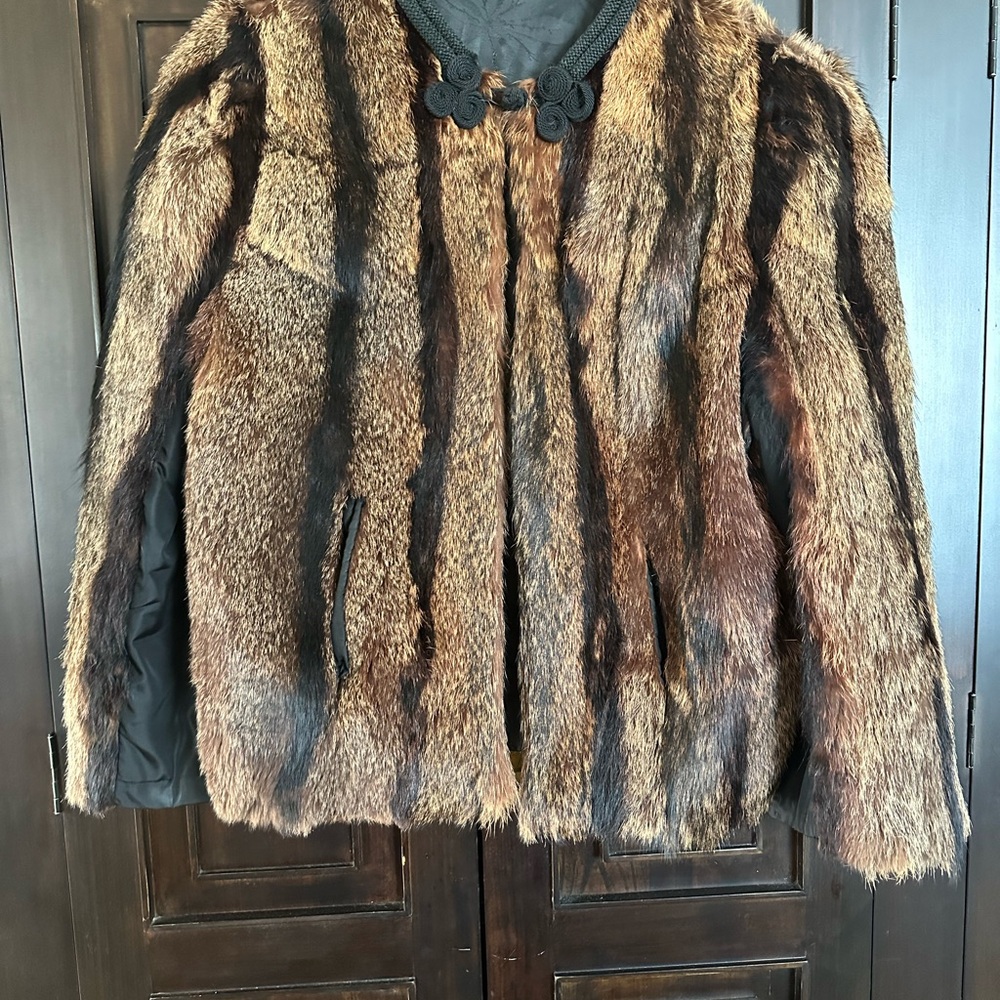 Women's Fur Coat - Brown